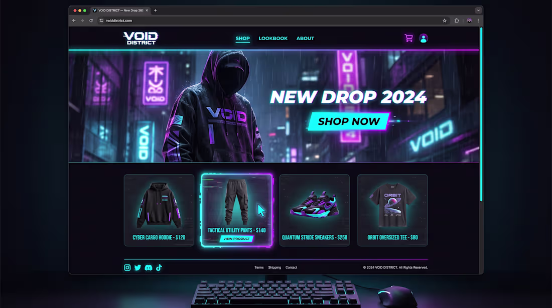Cover image for VOID DISTRICT - Streetwear Store
Custom