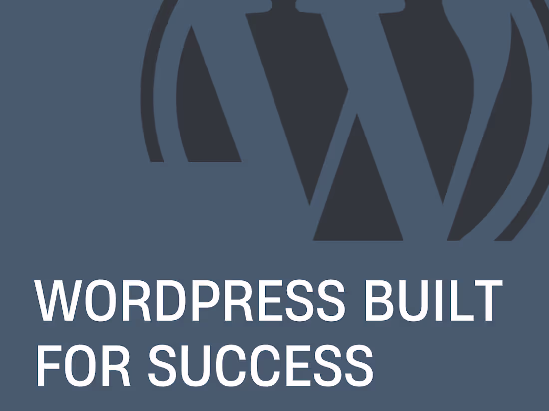 Cover image for Fresh WordPress Site Build