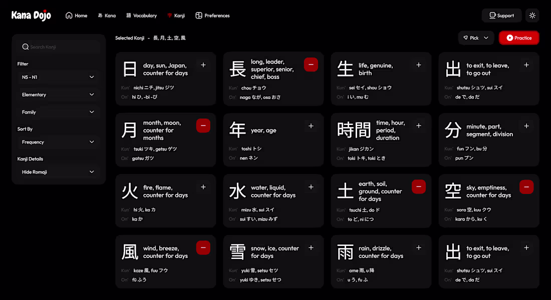 Cover image for Working on this. A Japanese learning platform with custom co...