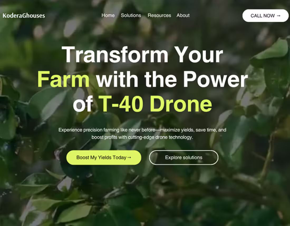 Cover image for Agriculture Hero section :: Behance