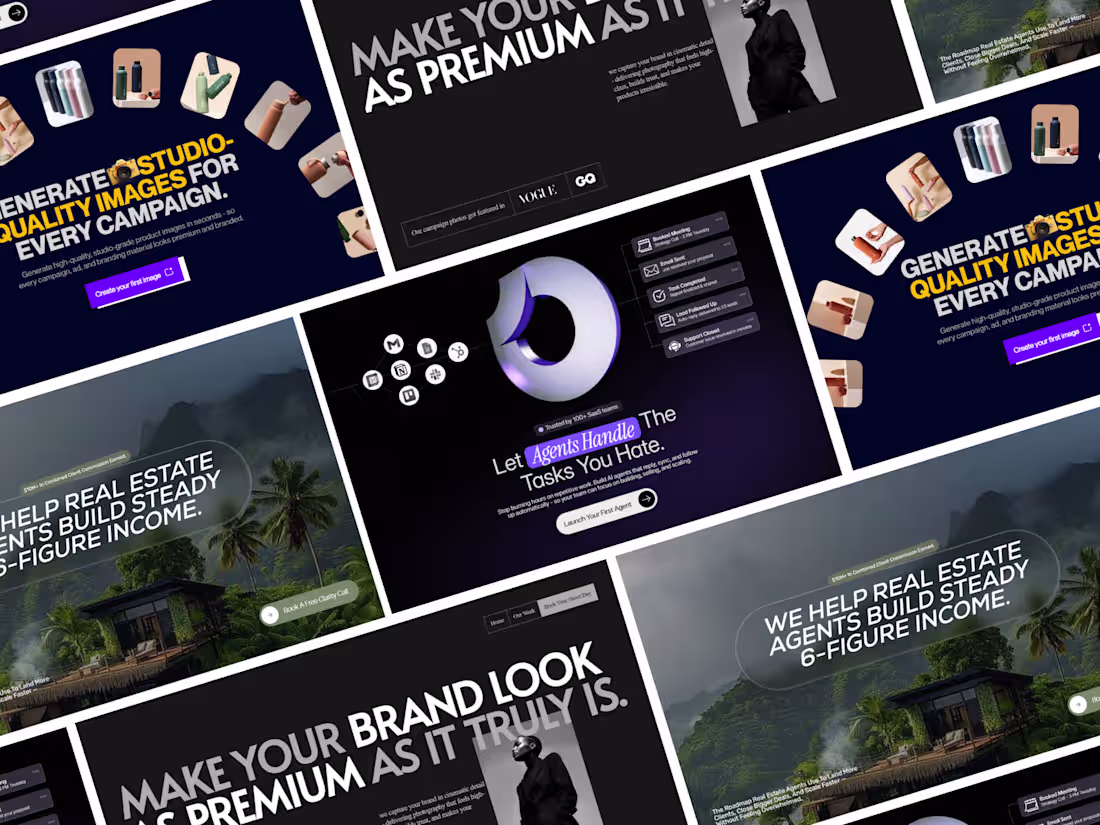 Cover image for Hero section designs from last week Which one do like the most?