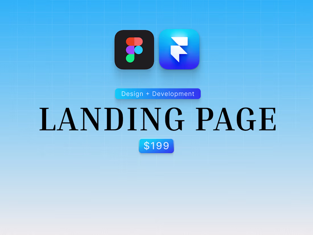 Cover image for Framer Landing page ( design and development )