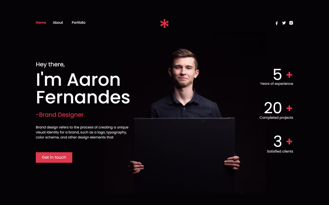 Cover image for Portfolio Website for Brand Designer