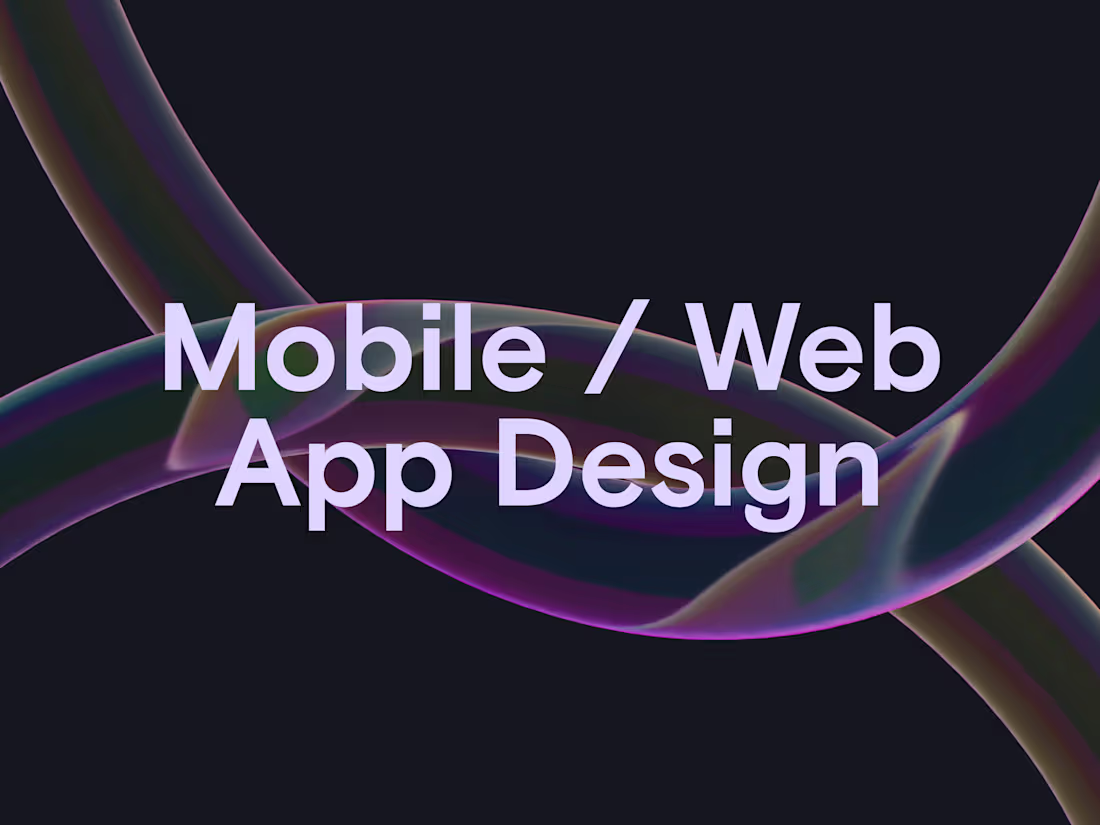 Cover image for Mobile/Web App Design