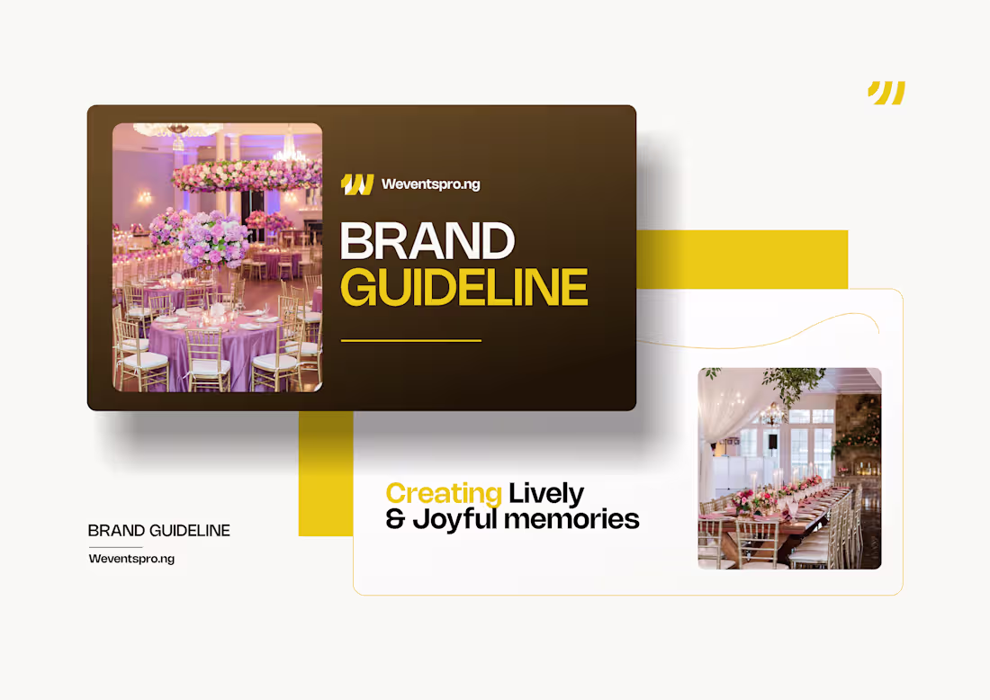 Cover image for W Events Pro Brand Identity Design