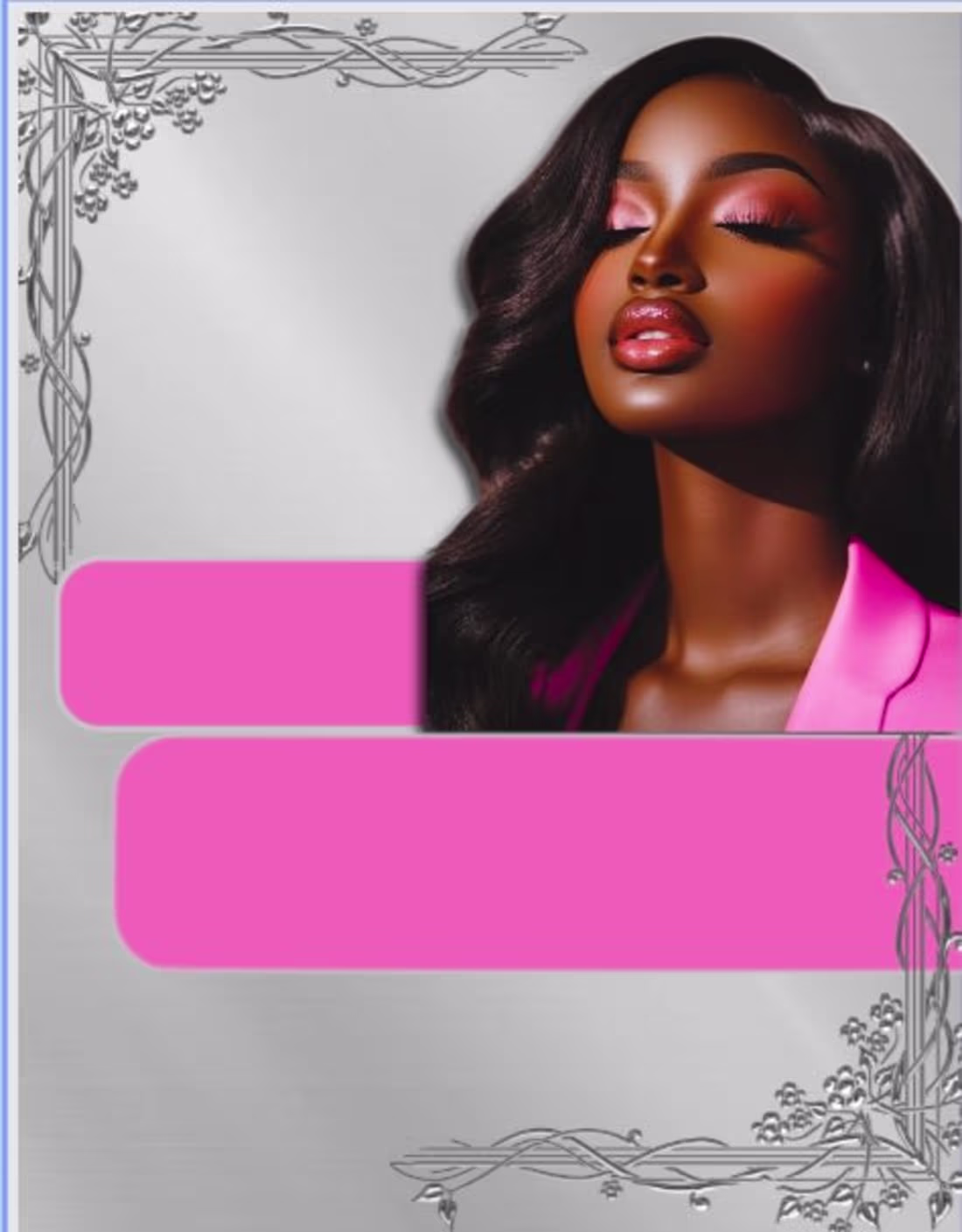 Cover image for currently creating a Flyer to advertise a wig business