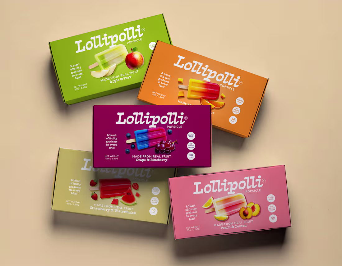 Cover image for Lollipolli Popsicle Brand Identity and Packaging