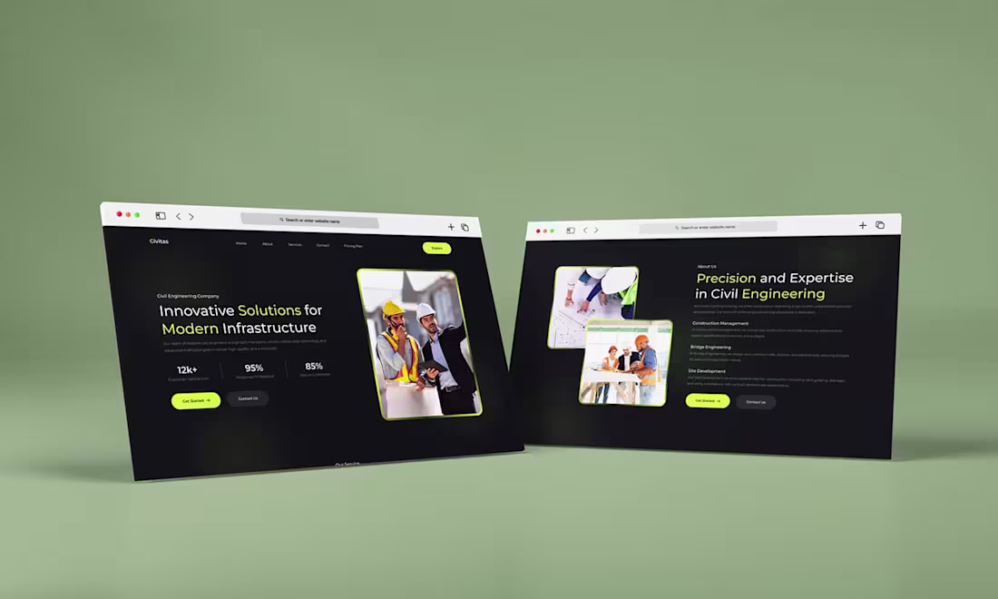 Cover image for Civitas - Civil Engineering Company Website