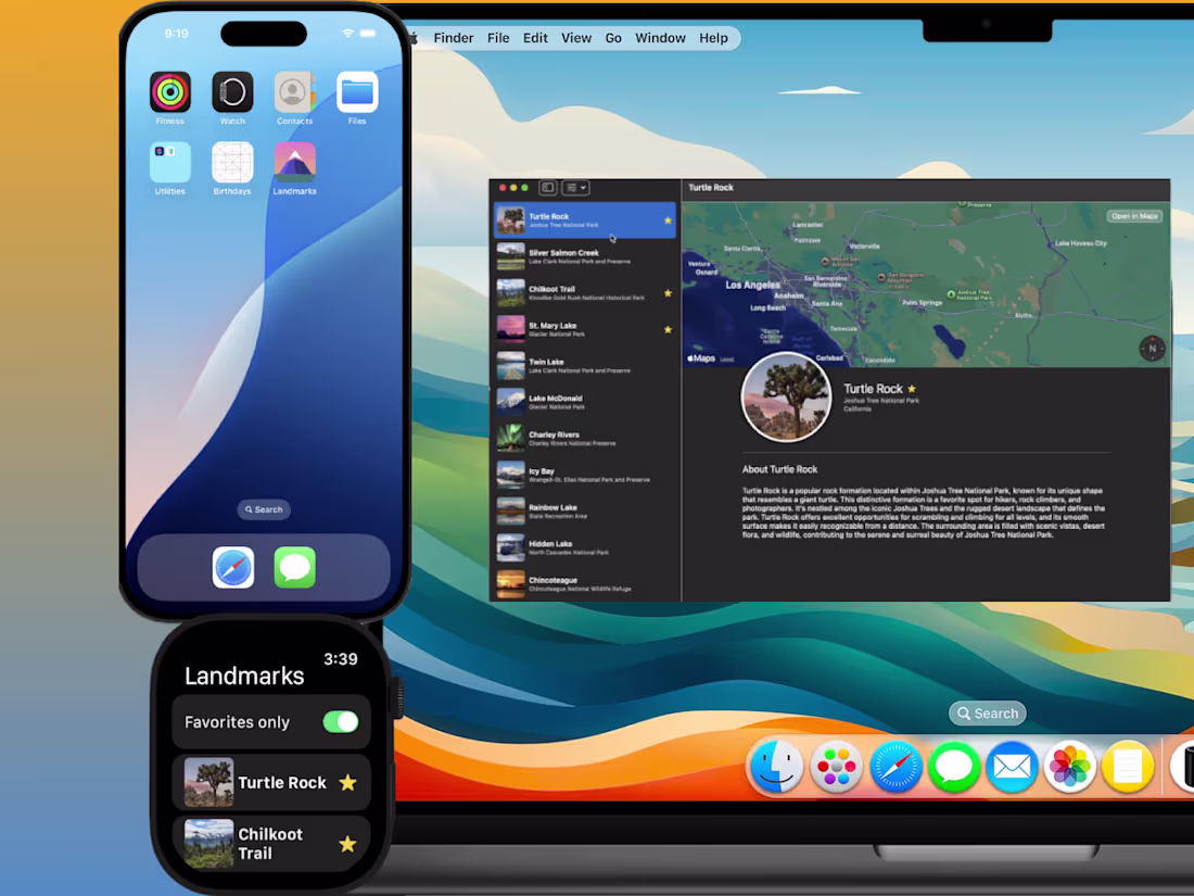 Cover image for LandMark App iPhone | WatchOS | MacOS
