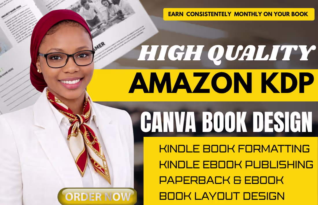 Cover image for Amazon KDP Book Formatting and Canva Design