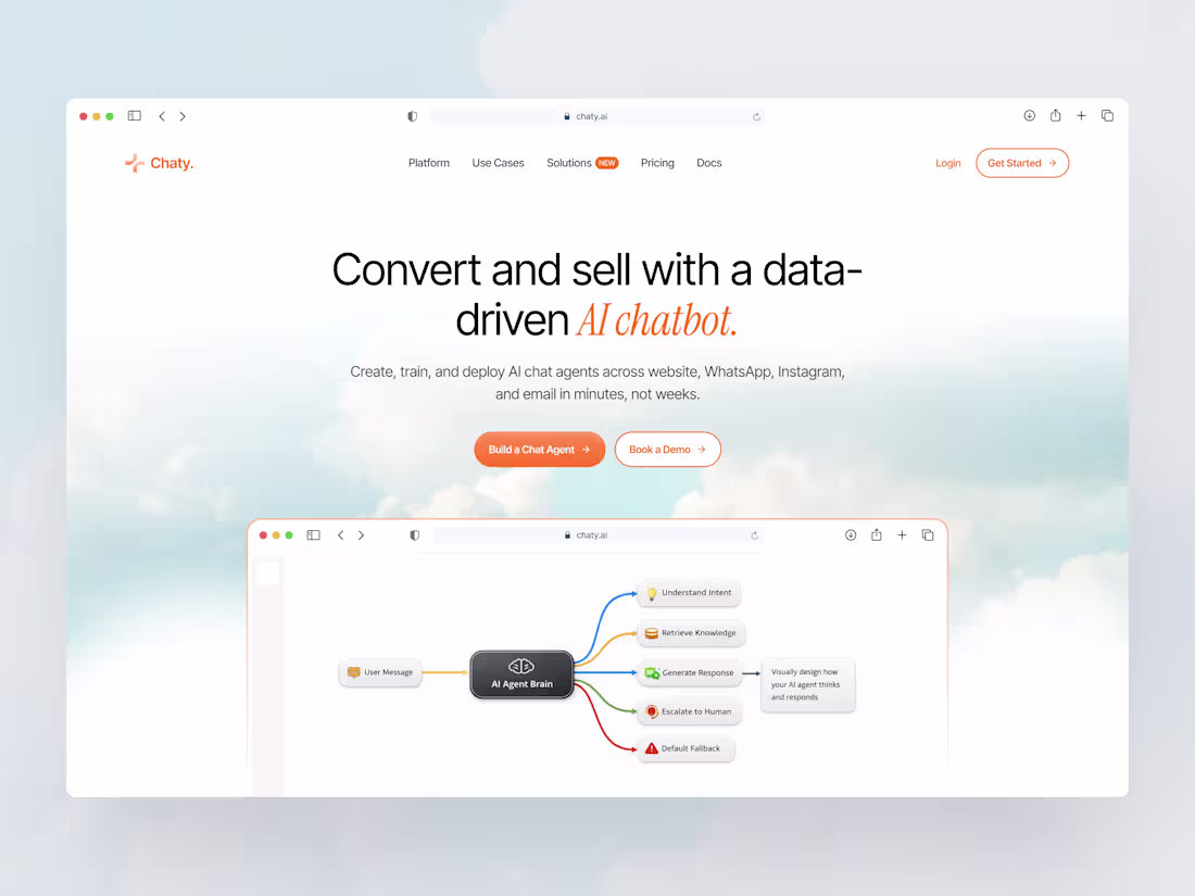 Cover image for AI Chatbot Agent Platform – Built for Scale, Clarity & Conve...