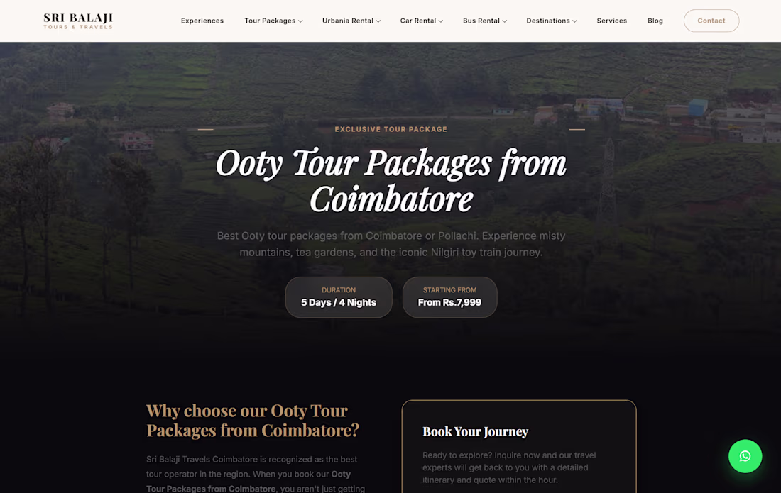 Cover image for Sri Balaji Tours & Travels