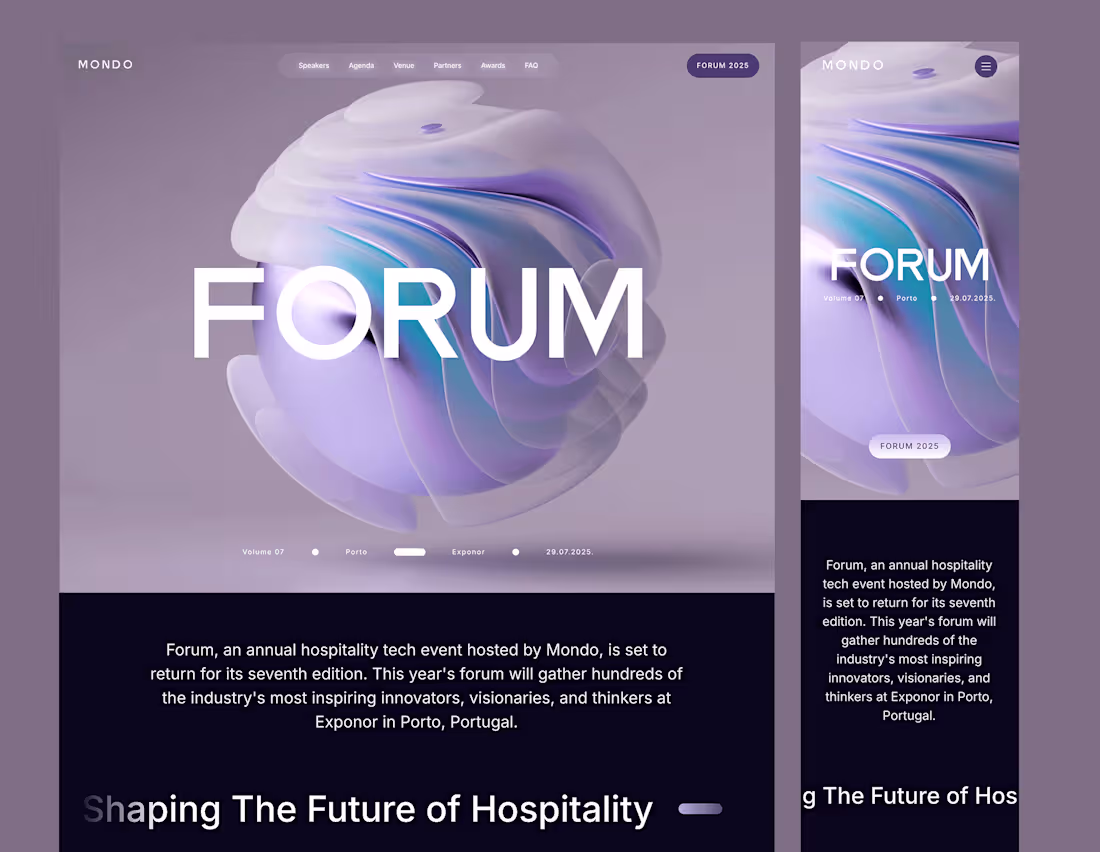 Cover image for Forum 2025 • Hospitality x Tech Event in Porto