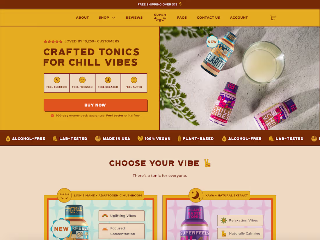 Cover image for Superfeels Shopify Store Design and Development