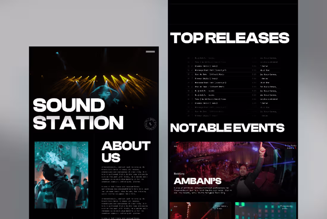 Cover image for Sound Station - Website Design and Development