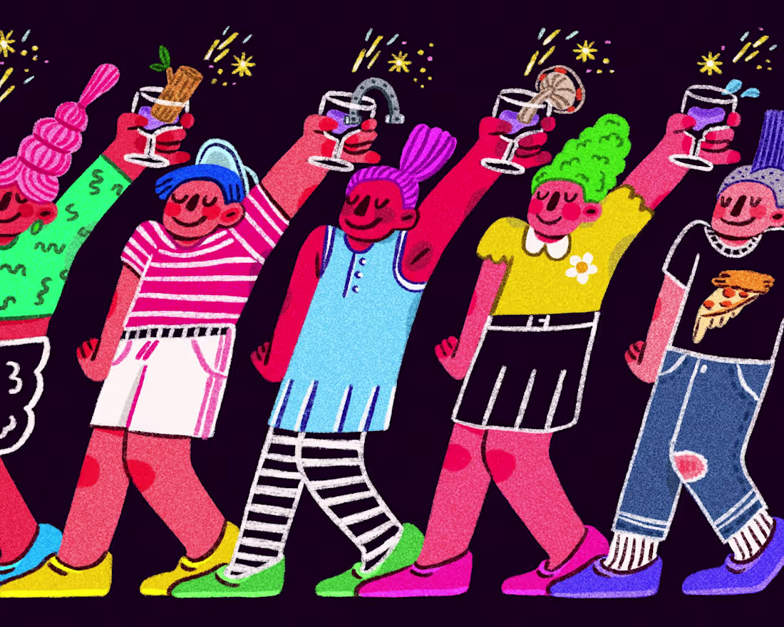 Cover image for Full Pour "Funk & Soul" Editorial Illustrations