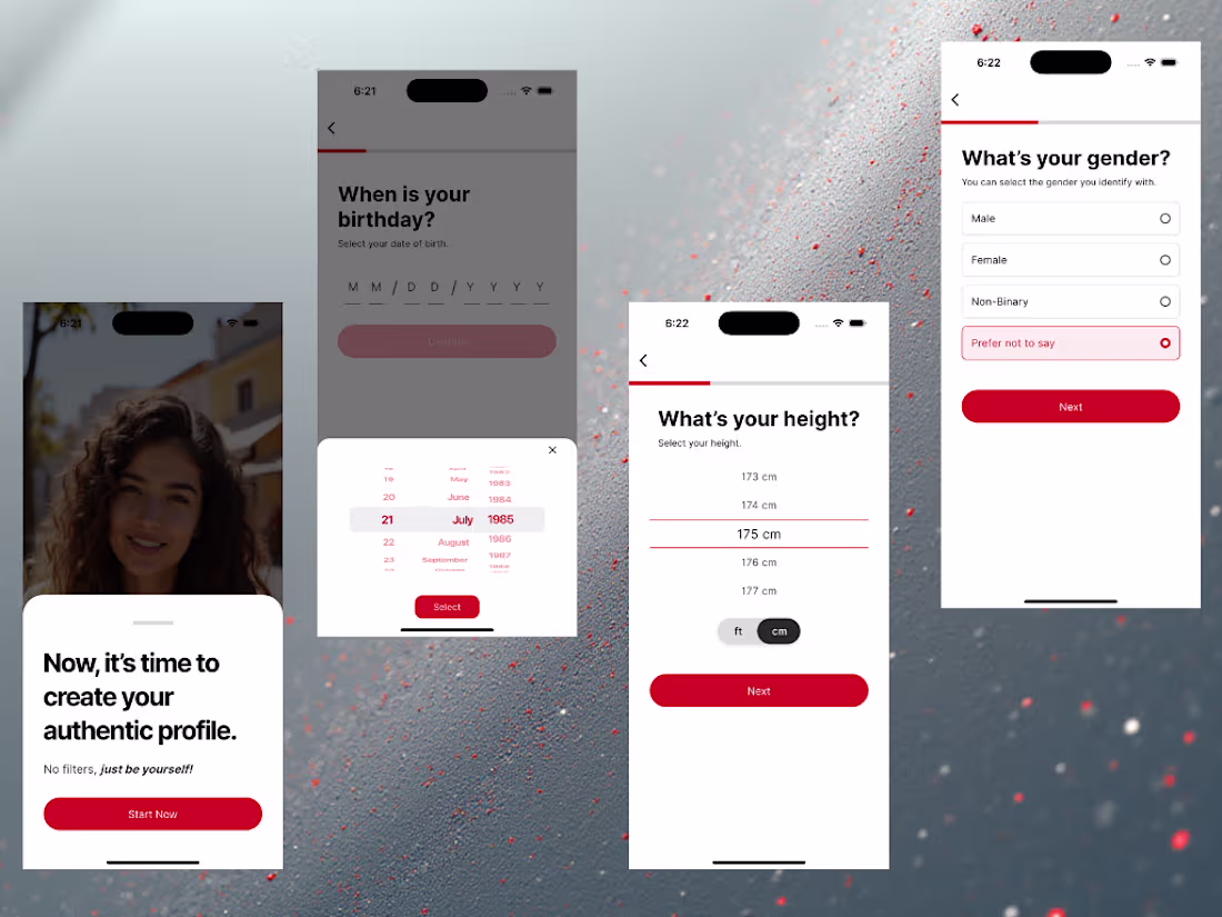 Cover image for Dating App — Frontend & Features Showcase Sharing screenshot...