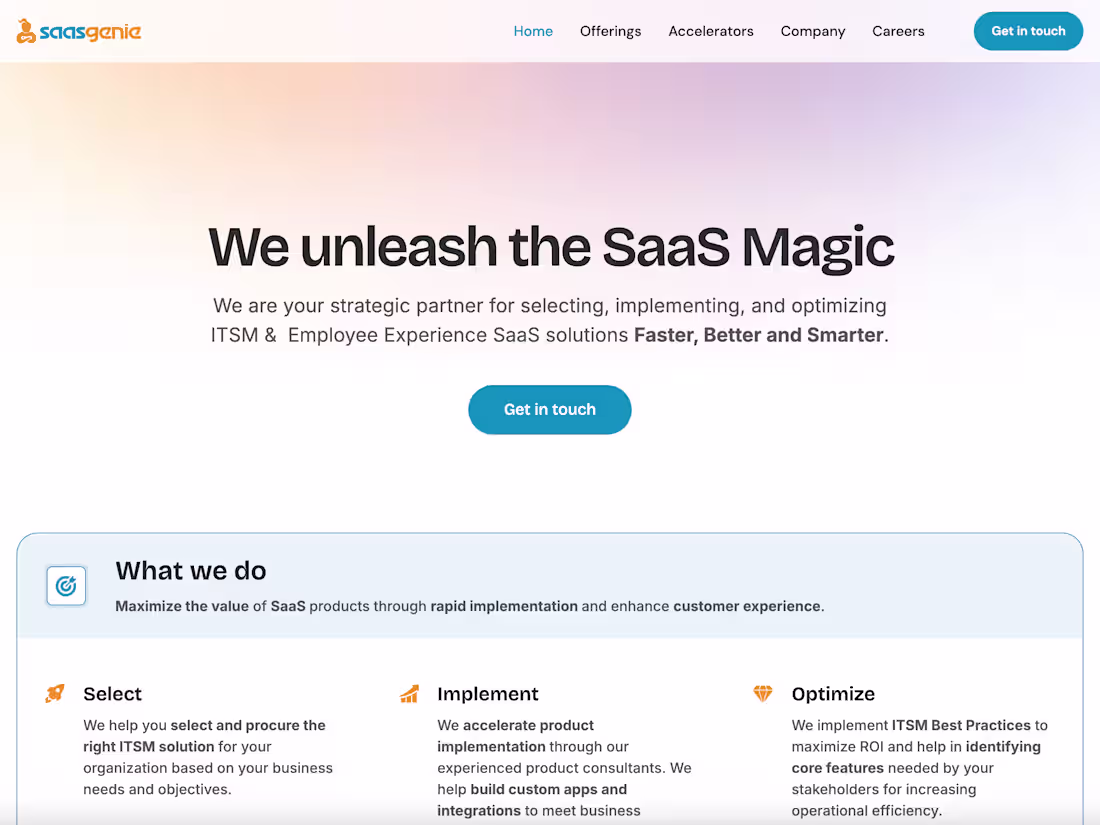 Cover image for Saasgenie | We unleash the SaaS Magic