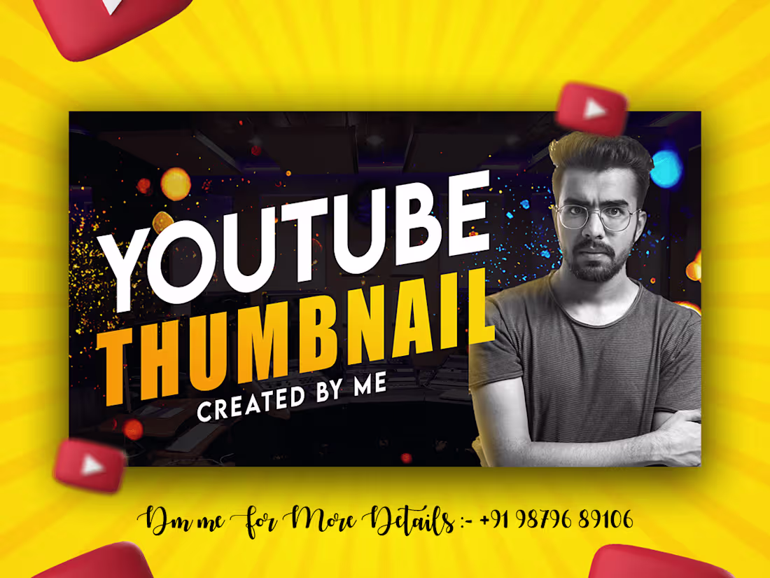 Cover image for Eye-Catching YouTube Thumbnails Design Service.