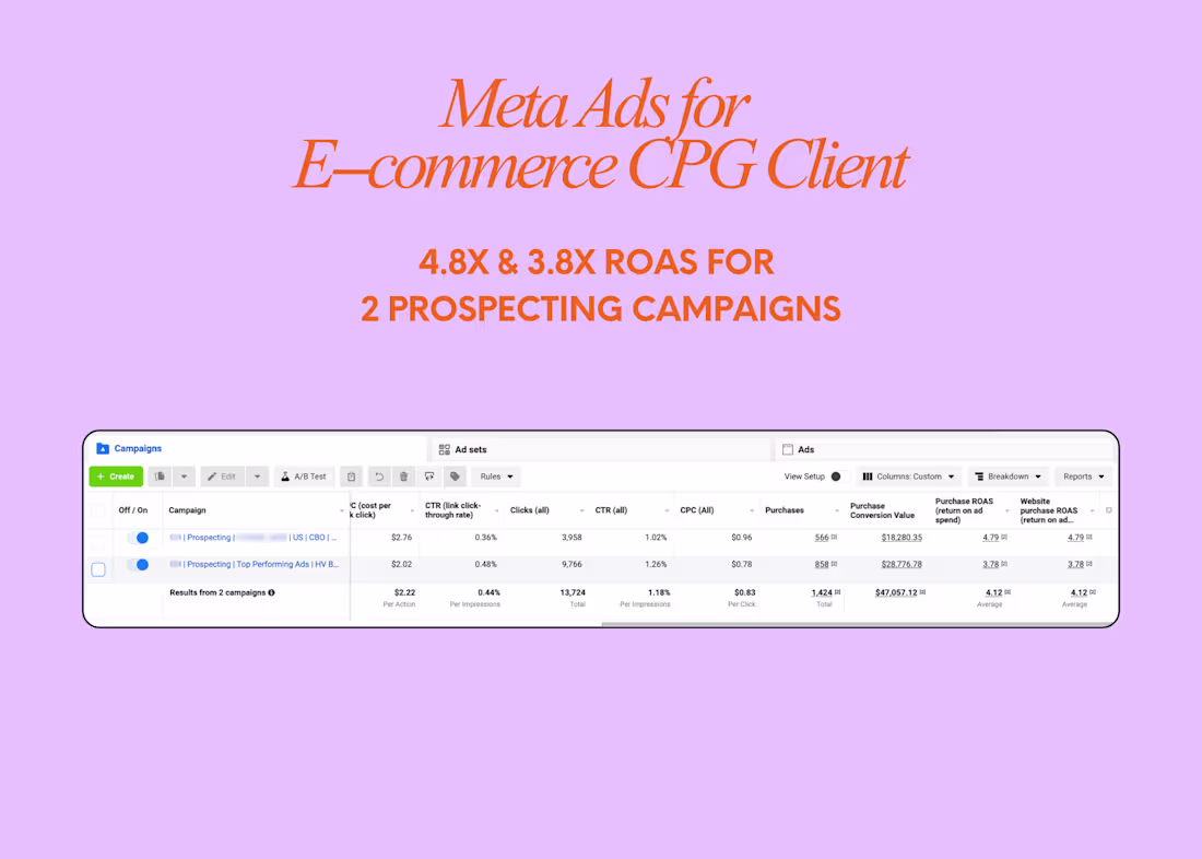 Cover image for Meta Ads for E-commerce Fashion Brand