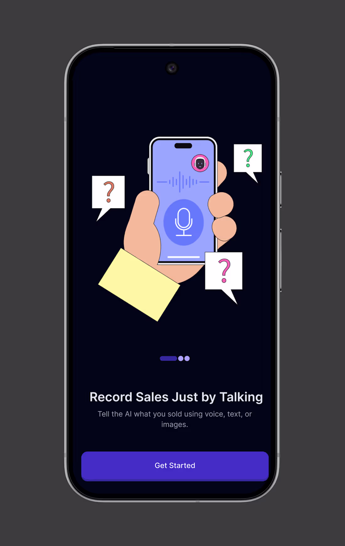 Cover image for Designed a simple onboarding screen