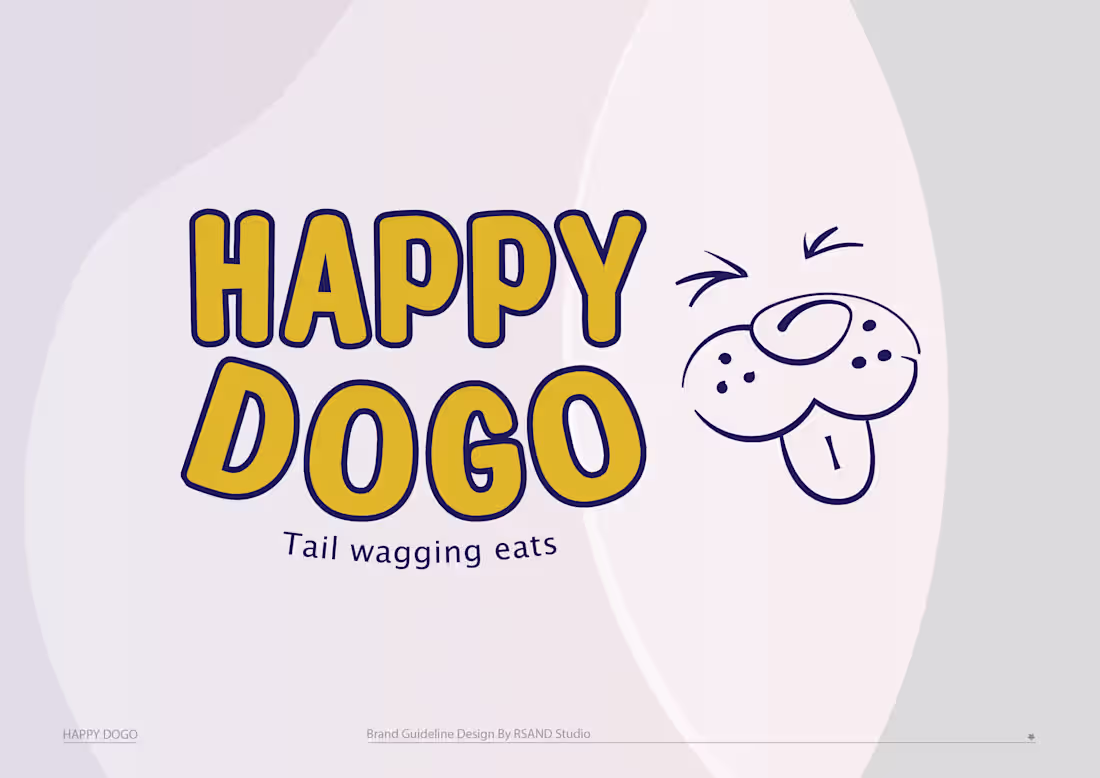 Cover image for Brand Guideline Design for Happy Dogo premium Pet foods
