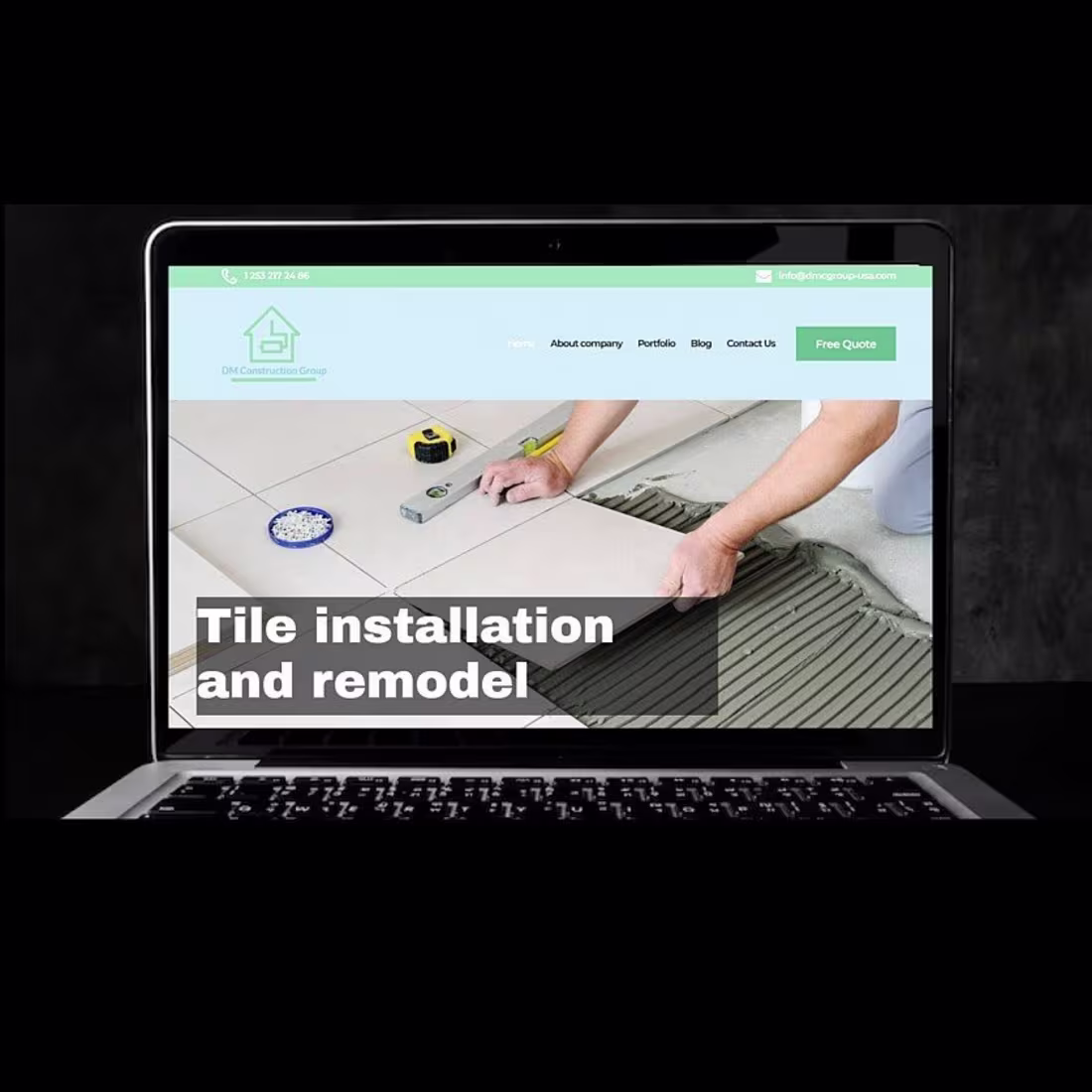 Cover image for Business card website for a US company