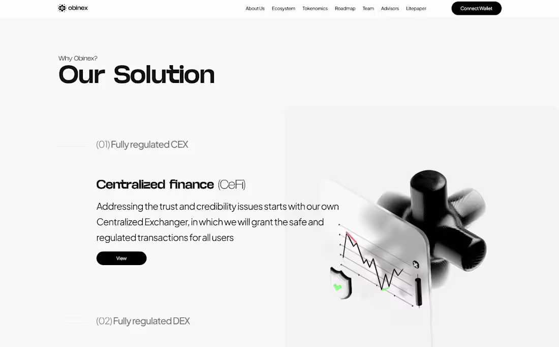 Cover image for Interactive Fintech landing page