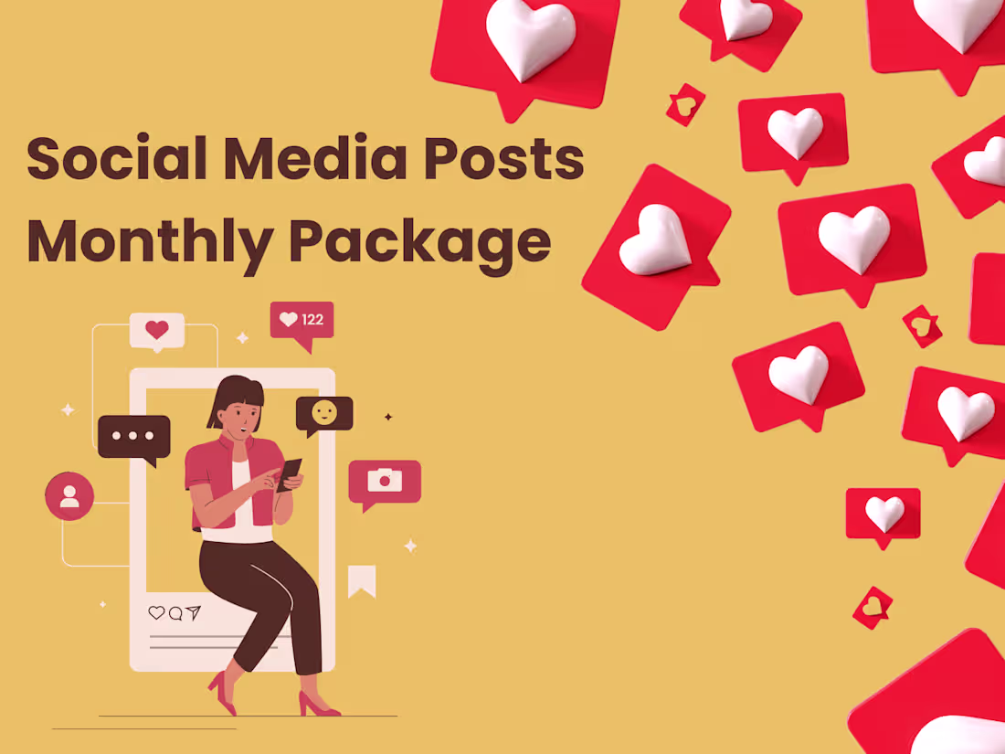 Cover image for Social Media Posts Design Monthly Package