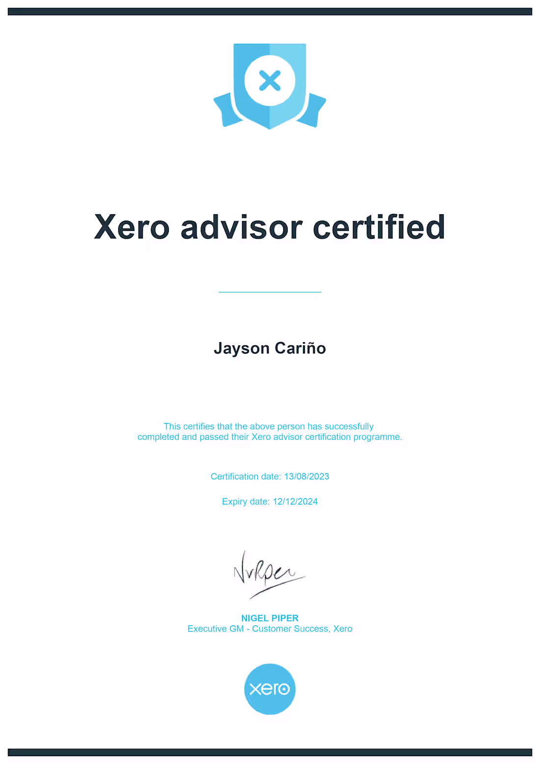 Cover image for Xero Advisor Certified