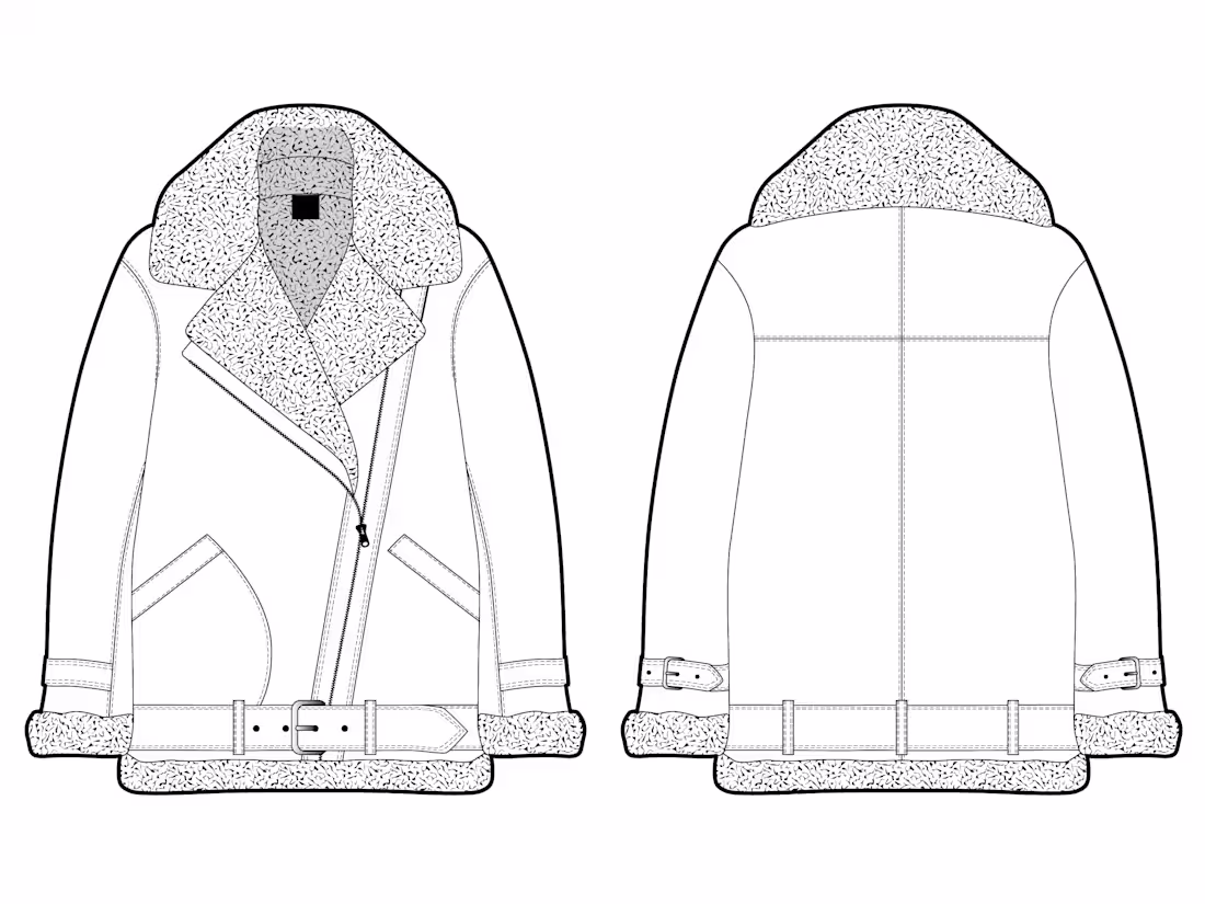 Cover image for DESIGN DEVELOPMENT - fashion flat (technical illustration)