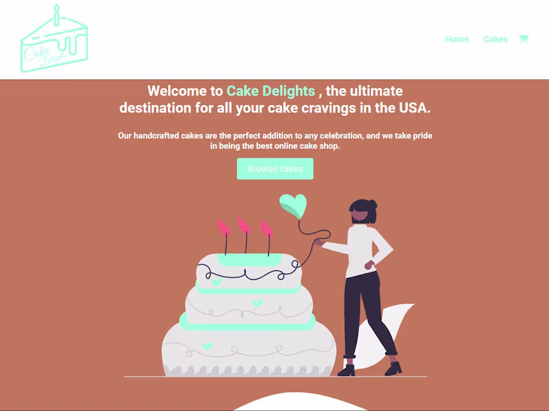 Cover image for Cake Delights E-commerce