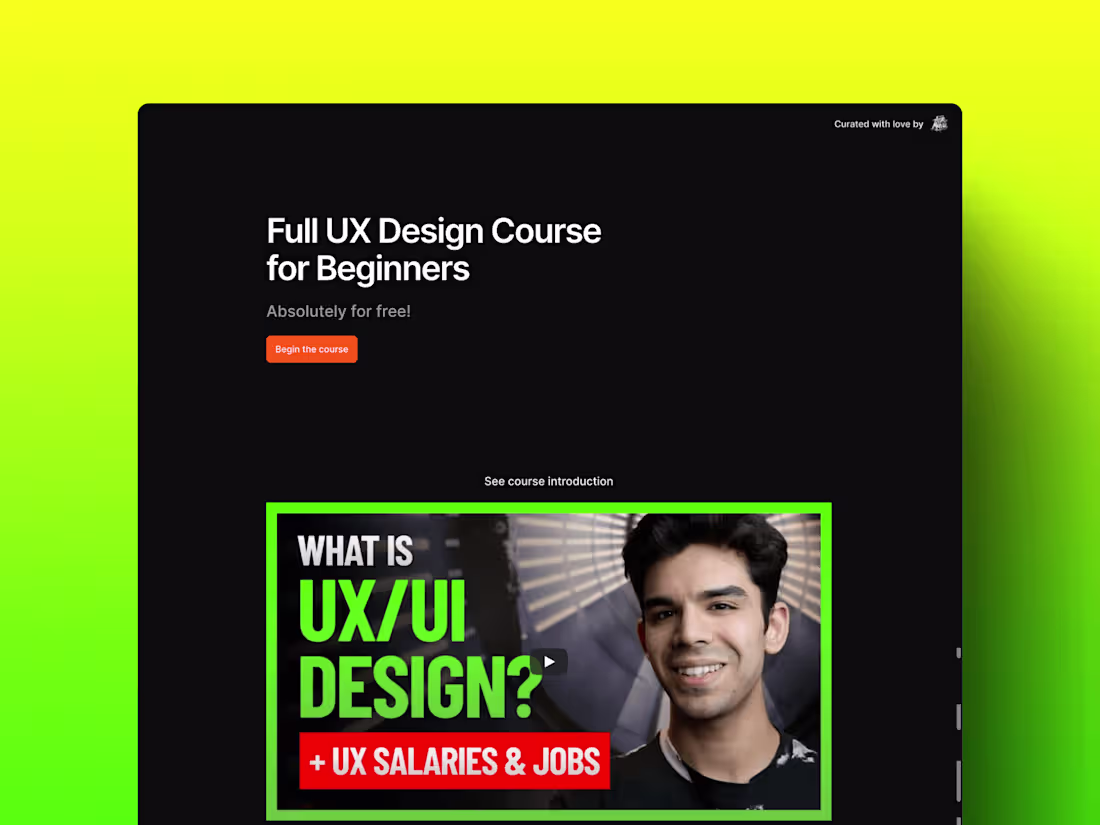 Cover image for  Online course platform website on Framer 