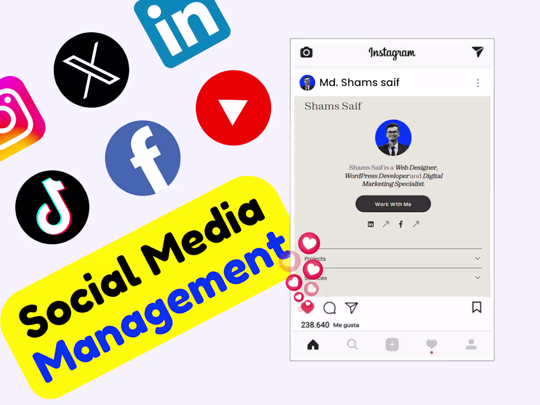 Cover image for Social Media Marketing Specialist | Strategy, Content & Interact