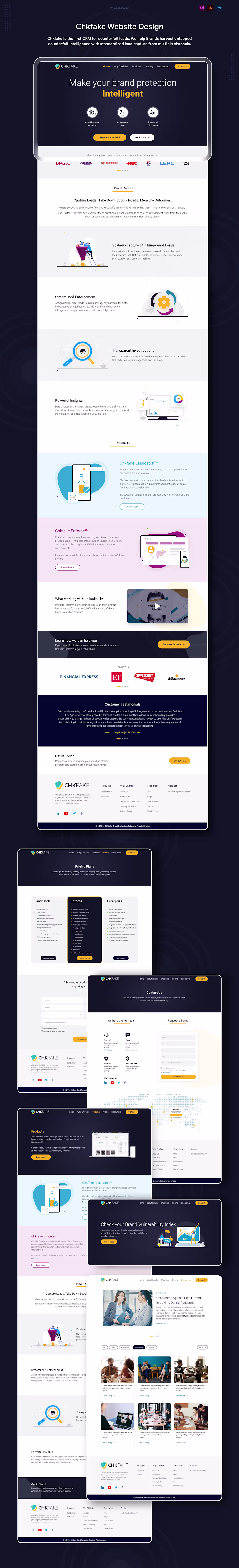 Cover image for Chkfake Website Design 2021