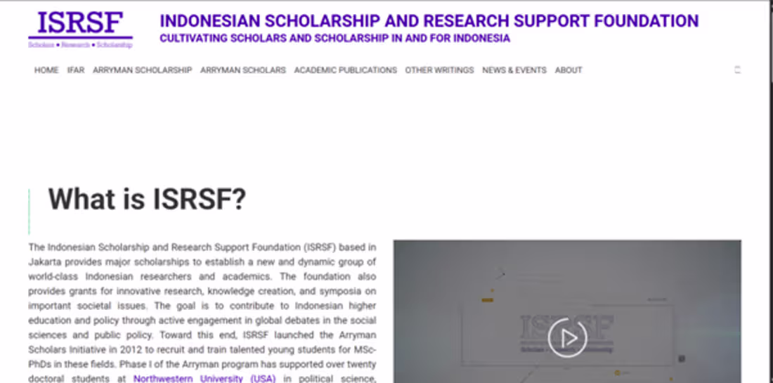 Cover image for Website Maintenance — ISRSF &