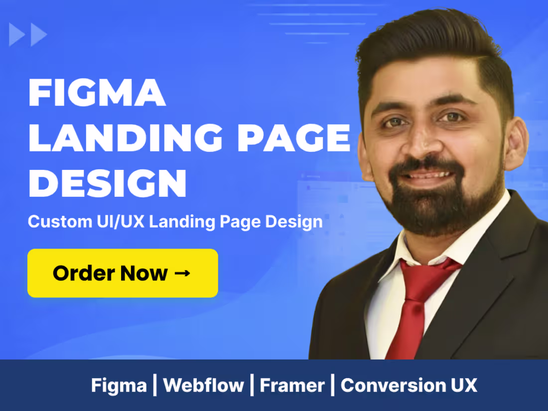 Cover image for Figma Landing Page Design