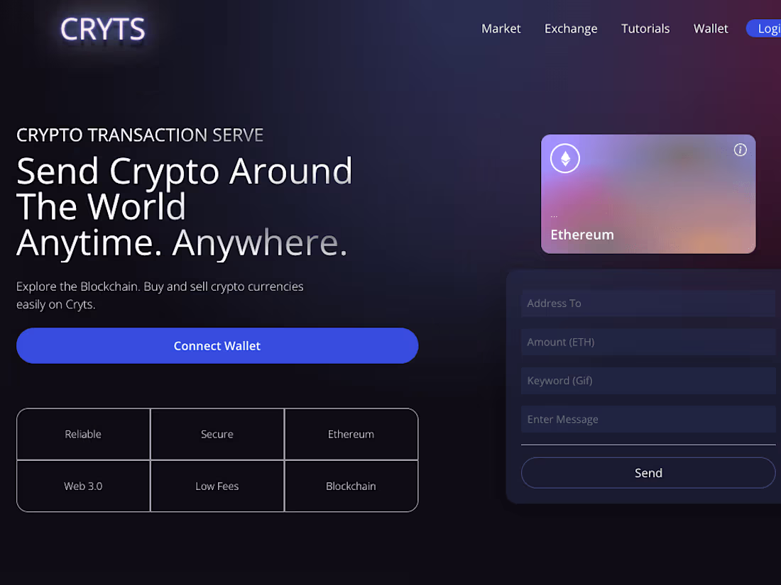 Cover image for Cryts | Send Ethereum Anytime Anywhere