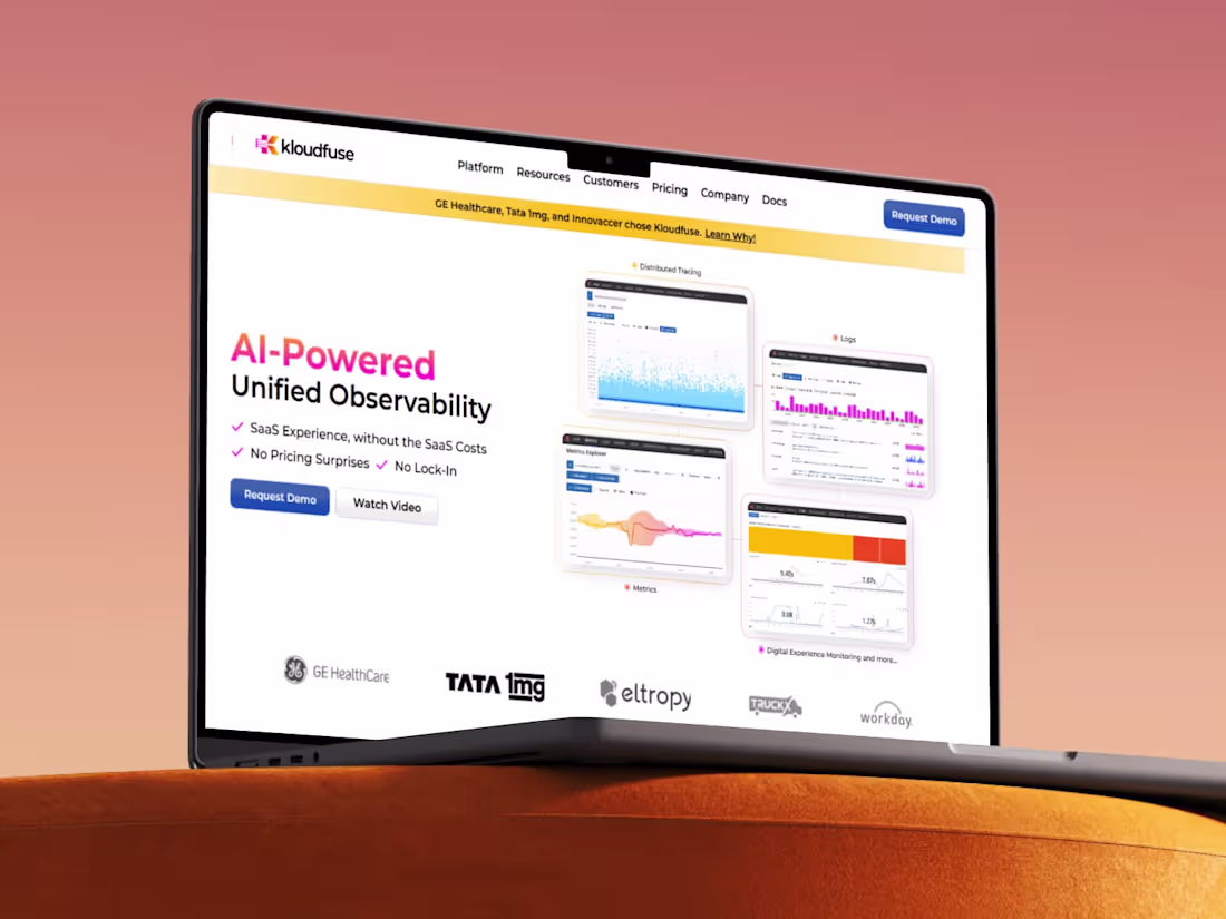 Cover image for Kloudfuse Framer Website (A Silicon Valley Observability SaaS) 