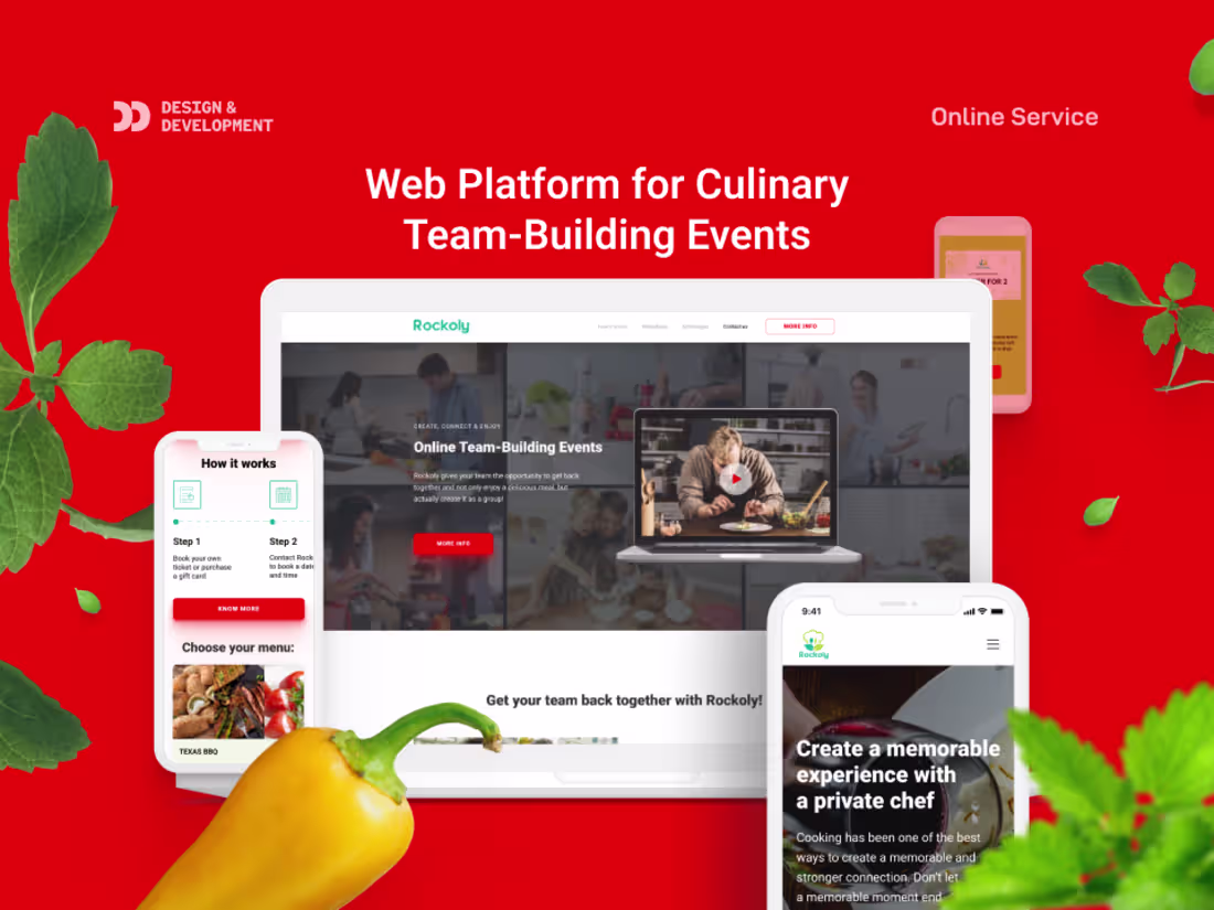 Cover image for Team-Building Events Website