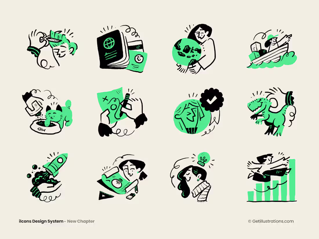 Cover image for Ilcons Design System illustrations