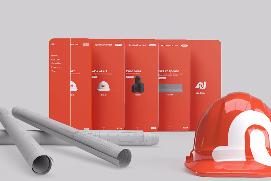 Cover image for NJ CONSTRUCTION - WEB DESIGN :: Behance