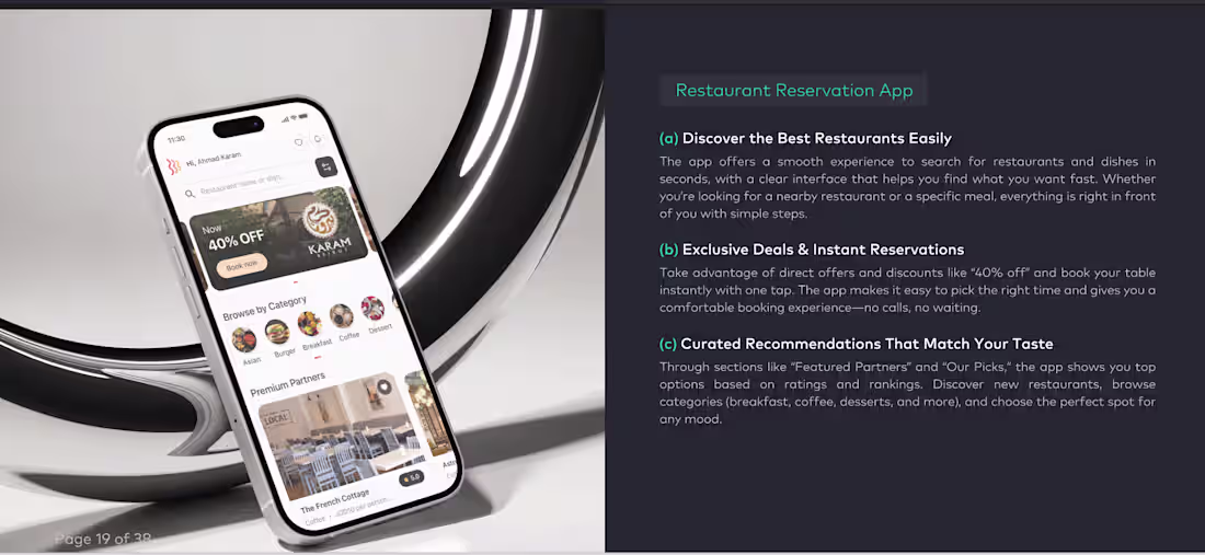 Cover image for Restaurant Reservation Platform – Mobile