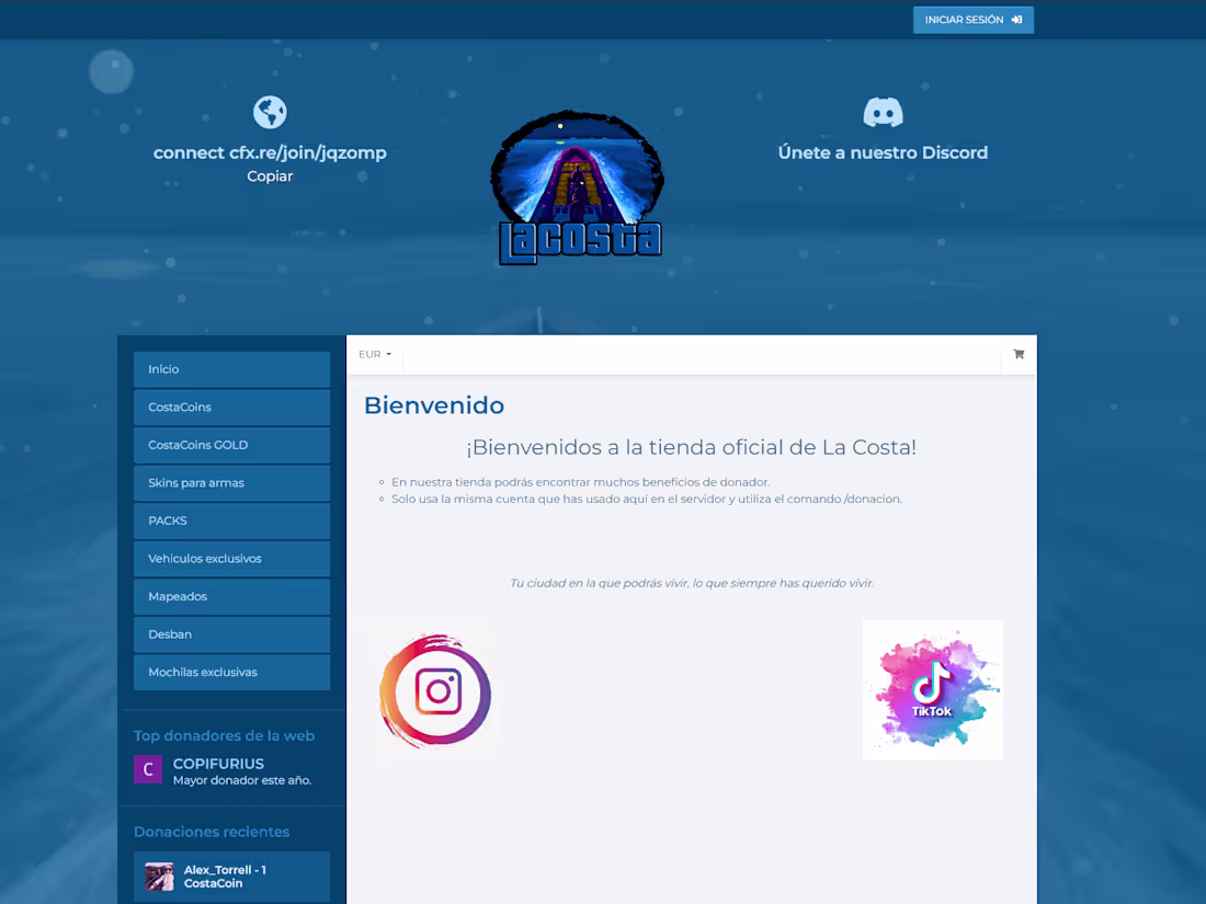 Cover image for LA COSTA WEBSTORE