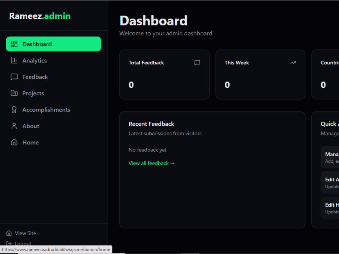 Cover image for Rameez Bader Khwaja | Full Stack & AI Developer