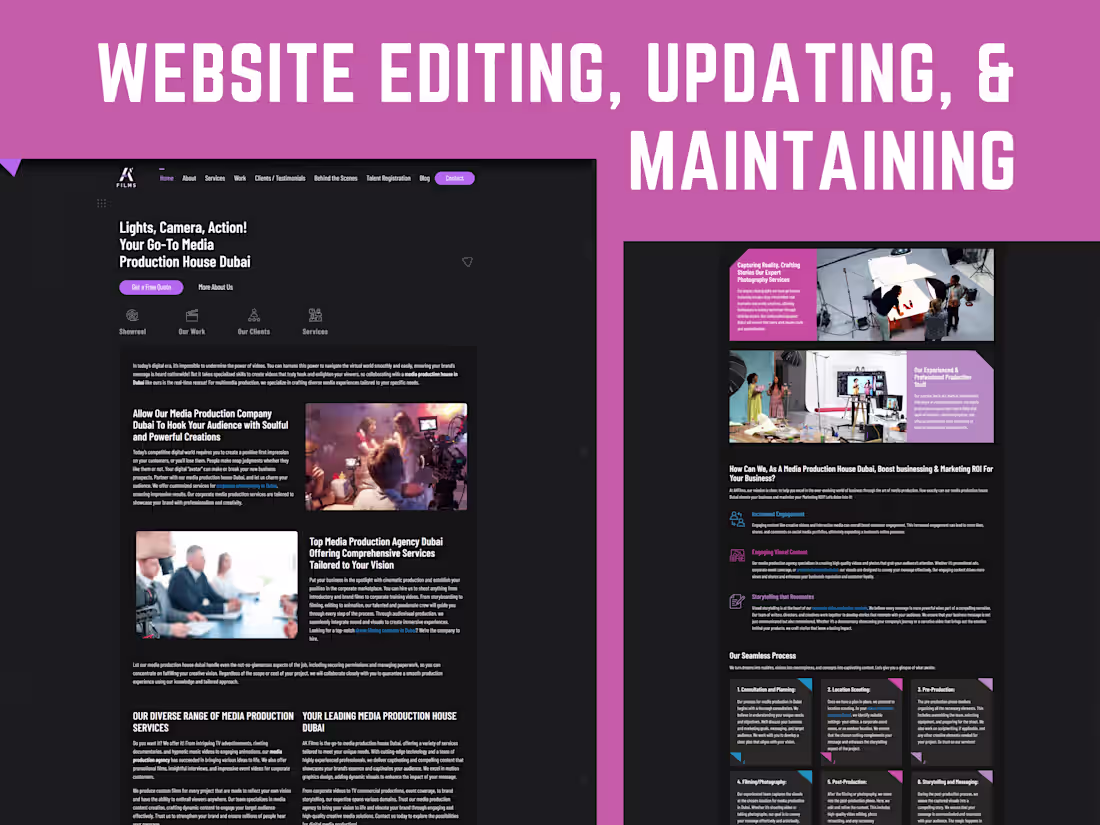 Cover image for WordPress Website Editing, Updating, and Maintaining