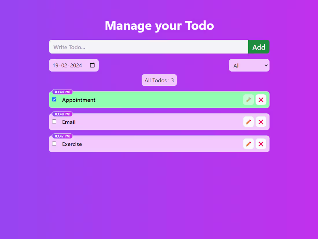 Cover image for ToDo App