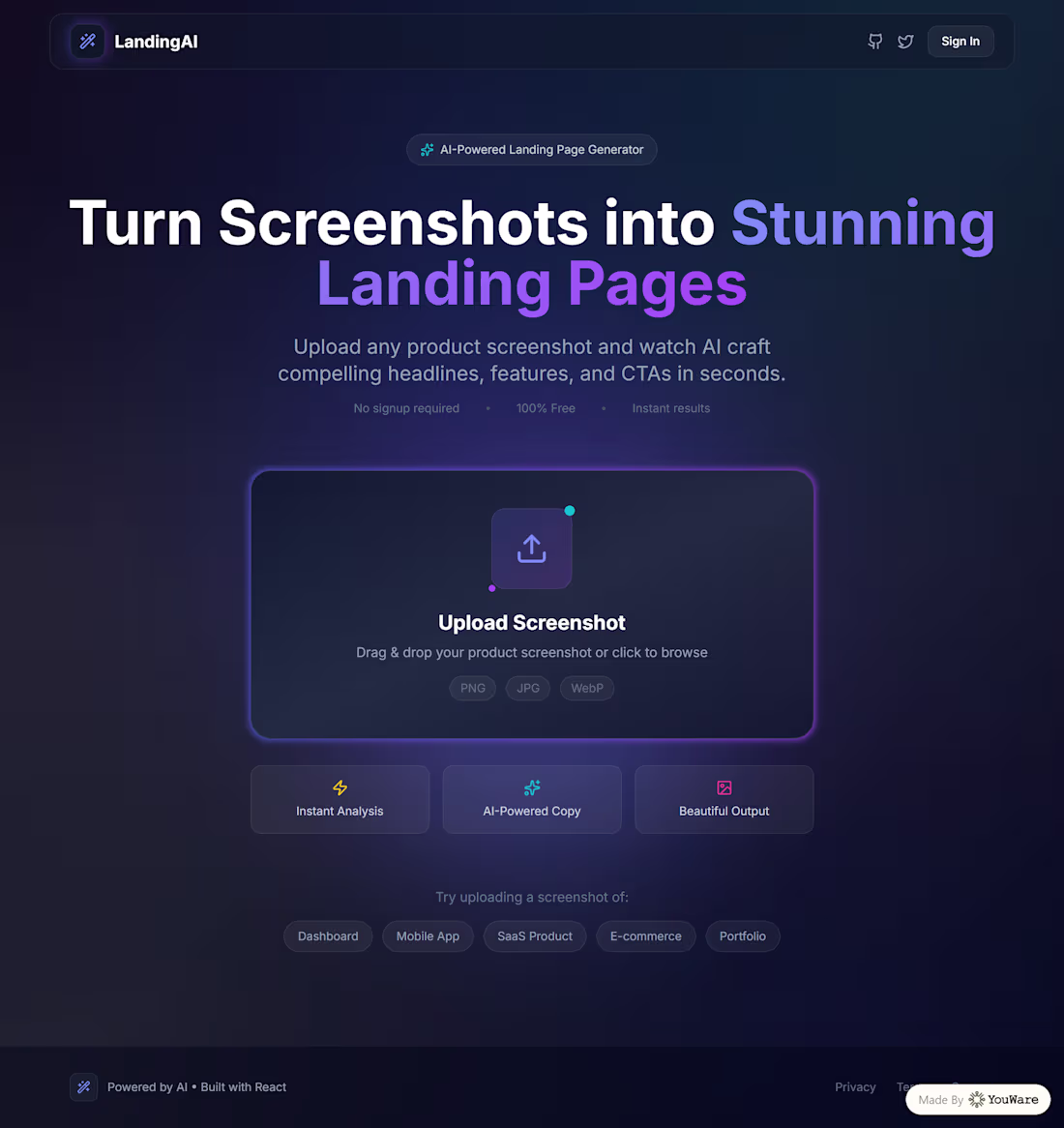Cover image for Product Page From a Screenshot Upload any app screenshot. Ge...