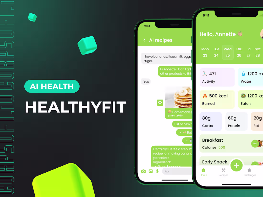 Cover image for Meal planning app with AI-driven assistant mobile development