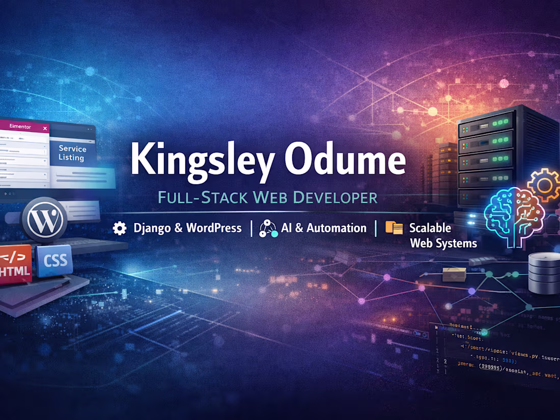 Cover image for WordPress Website with Elementor — Fast, Responsive, SEO-Ready